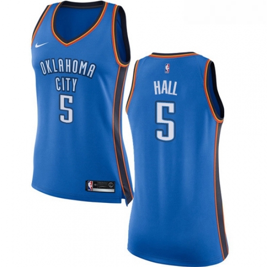 Womens Nike Oklahoma City Thunder 5 Devon Hall Swingman Royal Blue NBA Jersey Icon Edition Womens Nike Oklahoma City Thunder 5 Devon Hall Swingman Royal Blue NBA Jersey Icon Edition
