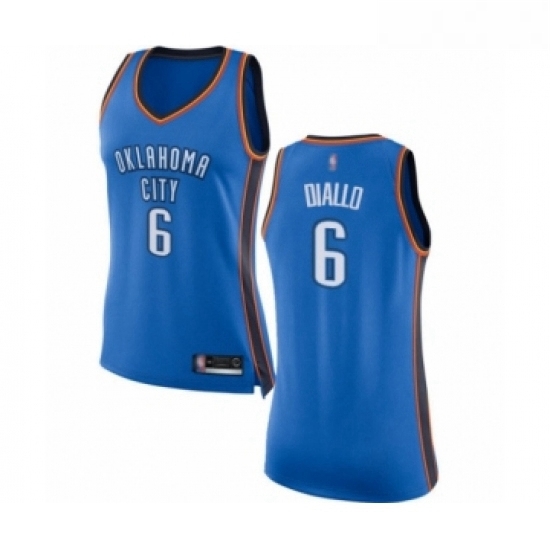 Womens Oklahoma City Thunder 6 Hamidou Diallo Swingman Royal Blue Basketball Jersey Icon Edition Womens Oklahoma City Thunder 6 Hamidou Diallo Swingman Royal Blue Basketball Jersey Icon Edition