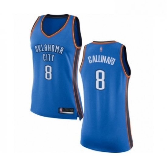 Womens Oklahoma City Thunder 8 Danilo Gallinari Swingman Royal Blue Basketball Jersey Icon Edition Womens Oklahoma City Thunder 8 Danilo Gallinari Swingman Royal Blue Basketball Jersey Icon Edition