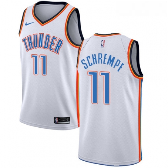 Youth Nike Oklahoma City Thunder 11 Detlef Schrempf Authentic White Home NBA Jersey Association Edition Youth Nike Oklahoma City Thunder 11 Detlef Schrempf Authentic White Home NBA Jersey Association Edition