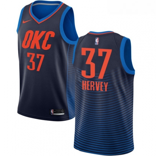 Youth Nike Oklahoma City Thunder 37 Kevin Hervey Swingman Navy Blue NBA Jersey Statement Edition Youth Nike Oklahoma City Thunder 37 Kevin Hervey Swingman Navy Blue NBA Jersey Statement Edition