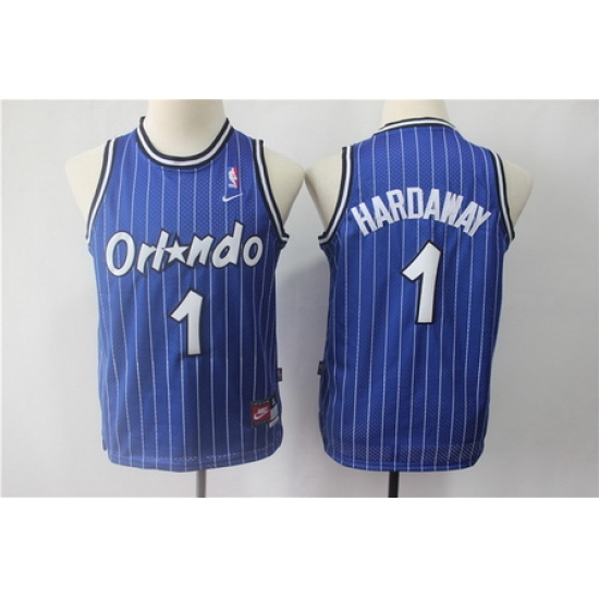 Men Nike Magic 1 Tim Hardway Blue Throwback NBA Stitched Jersey Men Nike Magic 1 Tim Hardway Blue Throwback NBA Stitched Jersey