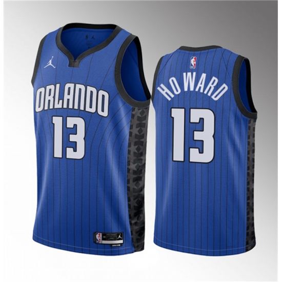Men Orlando Magic 13 Jett Howard Blue 2023 Draft Statement Edition Stitched Basketball Jersey