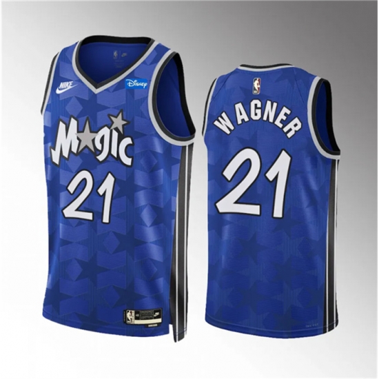 Men Orlando Magic 21 Moritz Wagner Blue 2023 24 Classic Edition Stitched Basketball Jersey Men Orlando Magic 21 Moritz Wagner Blue 2023 24 Classic Edition Stitched Basketball Jersey