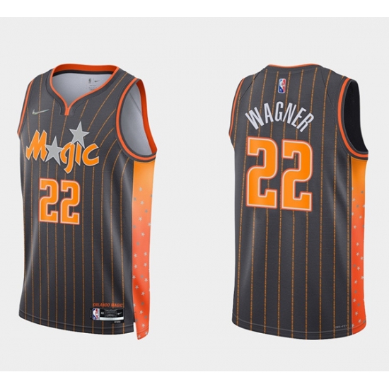 Men Orlando Magic 22 Franz Wagner 2021 22 City Edition Black 75th Anniversary Stitched Swingman Jersey Men Orlando Magic 22 Franz Wagner 2021 22 City Edition Black 75th Anniversary Stitched Swingman Jersey