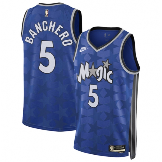 Men Orlando Magic 5 Paolo Banchero Blue 2023 24 Classic Edition Stitched Basketball Jersey Men Orlando Magic 5 Paolo Banchero Blue 2023 24 Classic Edition Stitched Basketball Jersey