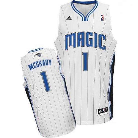 Mens Adidas Orlando Magic 1 Tracy Mcgrady Swingman White Home NBA Jersey Mens Adidas Orlando Magic 1 Tracy Mcgrady Swingman White Home NBA Jersey