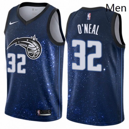 Mens Nike Orlando Magic 32 Shaquille ONeal Authentic Blue NBA Jersey City Edition Mens Nike Orlando Magic 32 Shaquille ONeal Authentic Blue NBA Jersey City Edition