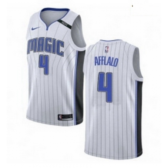 Mens Nike Orlando Magic 4 Arron Afflalo Swingman NBA Jersey Association Edition Mens Nike Orlando Magic 4 Arron Afflalo Swingman NBA Jersey Association Edition