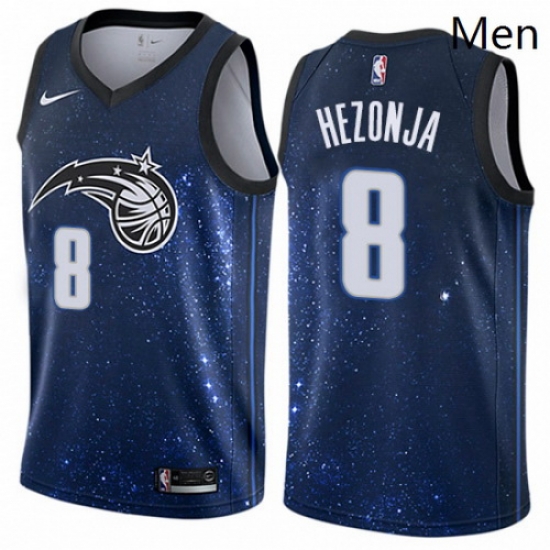 Mens Nike Orlando Magic 8 Mario Hezonja Authentic Blue NBA Jersey City Edition Mens Nike Orlando Magic 8 Mario Hezonja Authentic Blue NBA Jersey City Edition