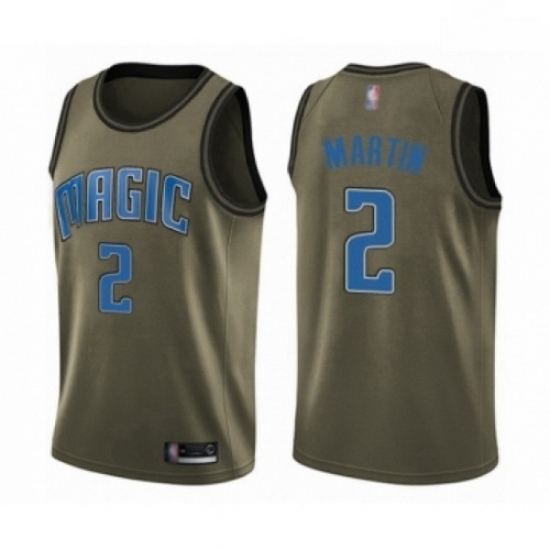 Mens Orlando Magic 2 Jarell Martin Swingman Green Salute to Service Basketball Jersey Mens Orlando Magic 2 Jarell Martin Swingman Green Salute to Service Basketball Jersey