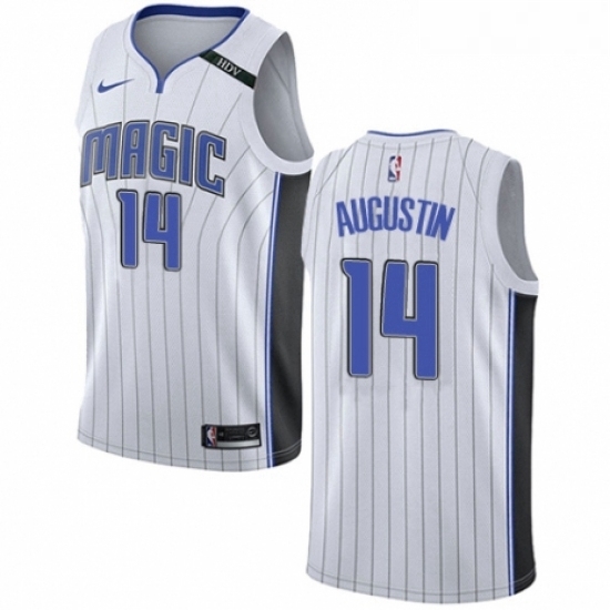 Womens Nike Orlando Magic 14 DJ Augustin Swingman NBA Jersey Association Edition Womens Nike Orlando Magic 14 DJ Augustin Swingman NBA Jersey Association Edition