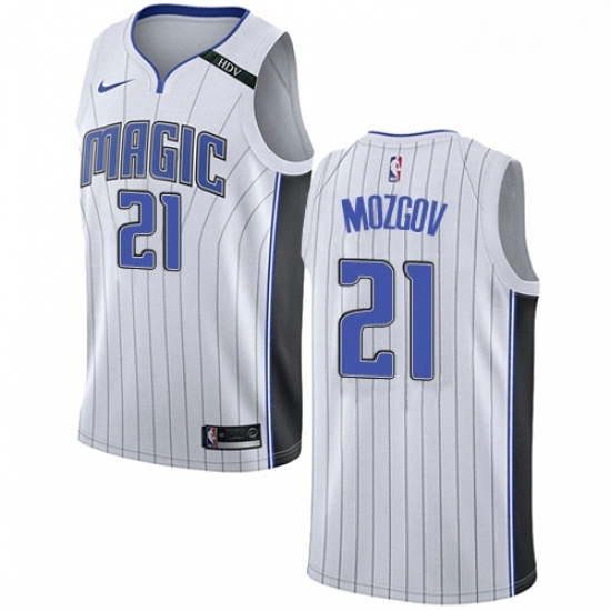Womens Nike Orlando Magic 21 Timofey Mozgov Swingman White NBA Jersey Association Edition Womens Nike Orlando Magic 21 Timofey Mozgov Swingman White NBA Jersey Association Edition