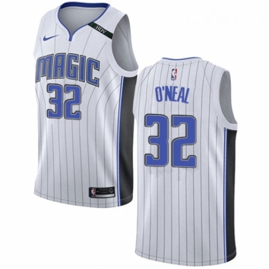 Womens Nike Orlando Magic 32 Shaquille ONeal Authentic NBA Jersey Association Edition Womens Nike Orlando Magic 32 Shaquille ONeal Authentic NBA Jersey Association Edition