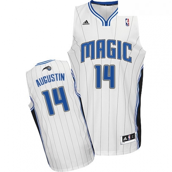 Youth Adidas Orlando Magic 14 DJ Augustin Swingman White Home NBA Jersey Youth Adidas Orlando Magic 14 DJ Augustin Swingman White Home NBA Jersey