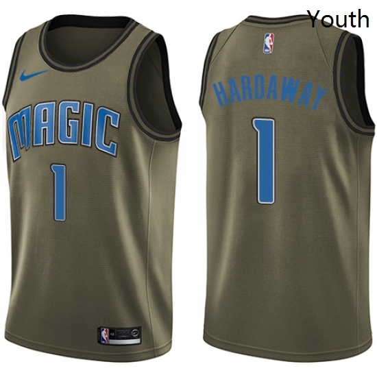 Youth Nike Orlando Magic 1 Penny Hardaway Swingman Green Salute to Service NBA Jersey Youth Nike Orlando Magic 1 Penny Hardaway Swingman Green Salute to Service NBA Jersey