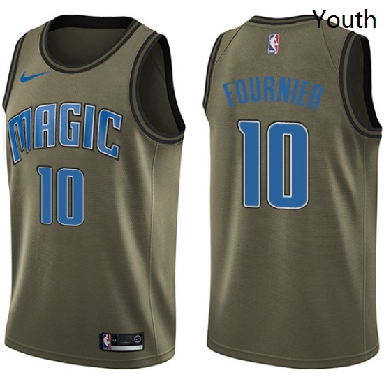 Youth Nike Orlando Magic 10 Evan Fournier Swingman Green Salute to Service NBA Jersey Youth Nike Orlando Magic 10 Evan Fournier Swingman Green Salute to Service NBA Jersey