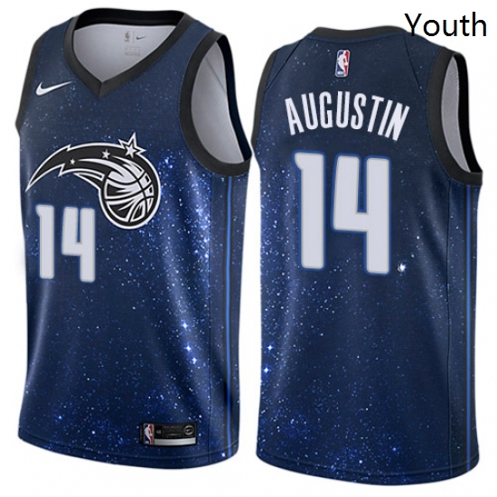 Youth Nike Orlando Magic 14 DJ Augustin Swingman Blue NBA Jersey City Edition Youth Nike Orlando Magic 14 DJ Augustin Swingman Blue NBA Jersey City Edition