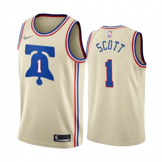 Men Philadelphia 76ers 1 Mike Scott Cream NBA Swingman 2020 21 Earned Edition Jersey Men Philadelphia 76ers 1 Mike Scott Cream NBA Swingman 2020 21 Earned Edition Jersey