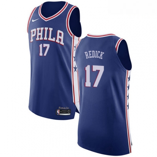 Mens Nike Philadelphia 76ers 17 JJ Redick Authentic Blue Road NBA Jersey Icon Edition Mens Nike Philadelphia 76ers 17 JJ Redick Authentic Blue Road NBA Jersey Icon Edition
