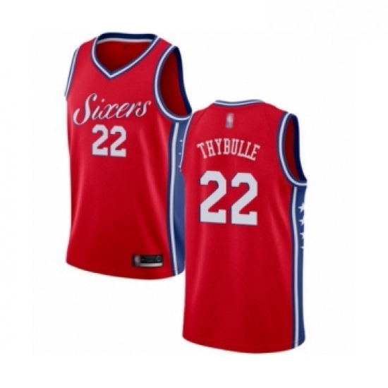 Mens Philadelphia 76ers 22 Mattise Thybulle Authentic Red Basketball Jersey Statement Edition Mens Philadelphia 76ers 22 Mattise Thybulle Authentic Red Basketball Jersey Statement Edition