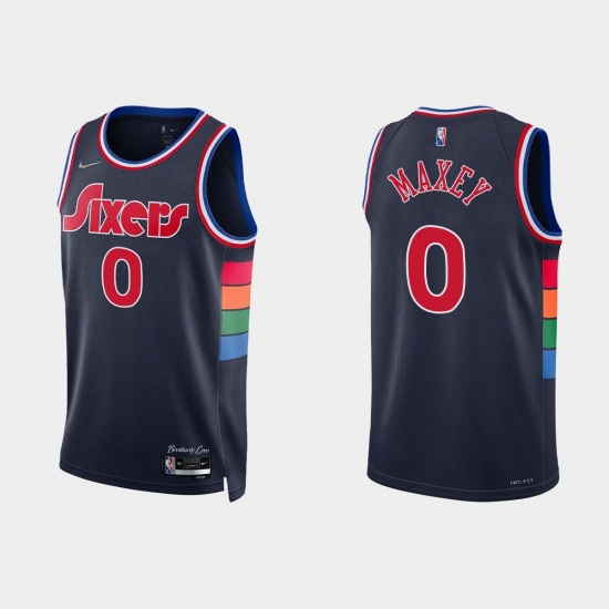 Men's Philadelphia 76ers Sixers #0 Tyrese Maxey City Edition Jersey Men's Philadelphia 76ers Sixers #0 Tyrese Maxey City Edition Jersey