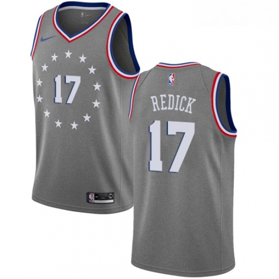 Womens Nike Philadelphia 76ers 17 JJ Redick Swingman Gray NBA Jersey City Edition Womens Nike Philadelphia 76ers 17 JJ Redick Swingman Gray NBA Jersey City Edition