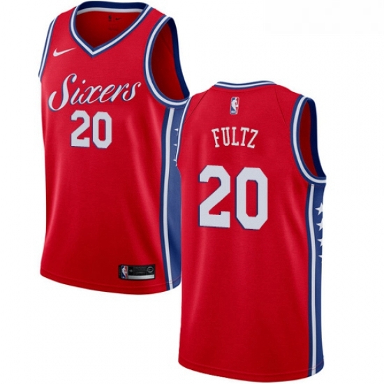 Womens Nike Philadelphia 76ers 20 Markelle Fultz Authentic Red Alternate NBA Jersey Statement Edition Womens Nike Philadelphia 76ers 20 Markelle Fultz Authentic Red Alternate NBA Jersey Statement Edition