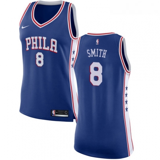Womens Nike Philadelphia 76ers 8 Zhaire Smith Swingman Blue NBA Jersey Icon Edition Womens Nike Philadelphia 76ers 8 Zhaire Smith Swingman Blue NBA Jersey Icon Edition