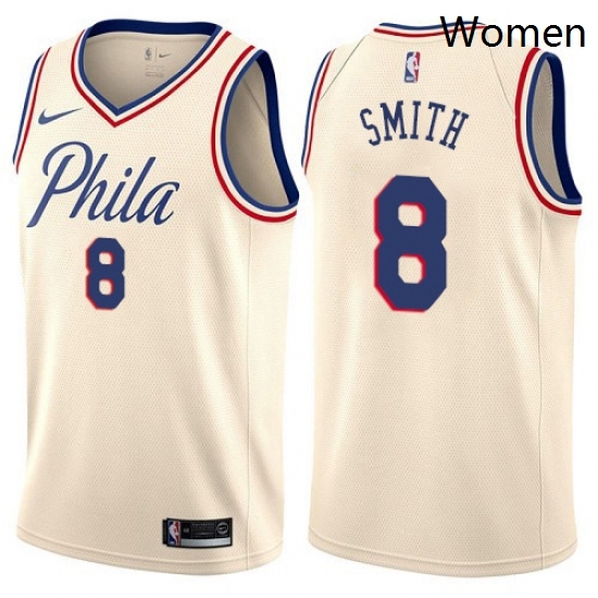 Womens Nike Philadelphia 76ers 8 Zhaire Smith Swingman Cream NBA Jersey City Edition Womens Nike Philadelphia 76ers 8 Zhaire Smith Swingman Cream NBA Jersey City Edition