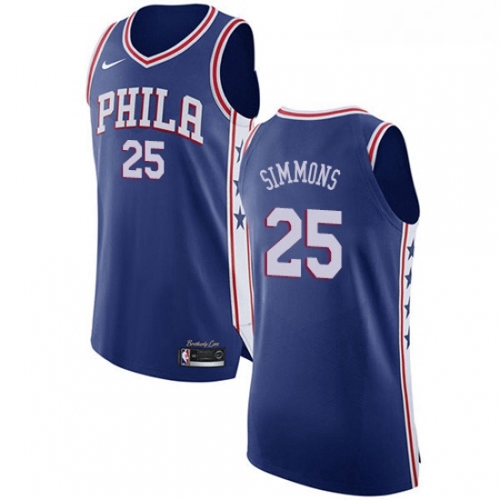 Youth Nike Philadelphia 76ers 25 Ben Simmons Authentic Blue Road NBA Jersey Icon Edition Youth Nike Philadelphia 76ers 25 Ben Simmons Authentic Blue Road NBA Jersey Icon Edition