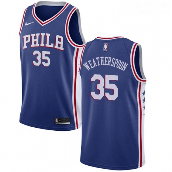 Youth Nike Philadelphia 76ers 35 Clarence Weatherspoon Swingman Blue Road NBA Jersey Icon Edition Youth Nike Philadelphia 76ers 35 Clarence Weatherspoon Swingman Blue Road NBA Jersey Icon Edition