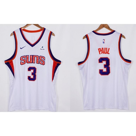 Men Phoenix Suns Chris Paul 3 Orange 2021 2022 White Edition Nike Stitched Jersey Men Phoenix Suns Chris Paul 3 Orange 2021 2022 White Edition Nike Stitched Jersey