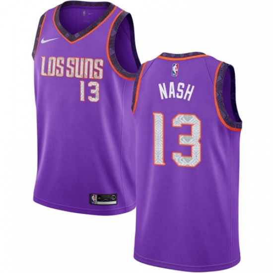 Mens Nike Phoenix Suns 13 Steve Nash Swingman Purple NBA Jersey 2018 19 City Edition Mens Nike Phoenix Suns 13 Steve Nash Swingman Purple NBA Jersey 2018 19 City Edition