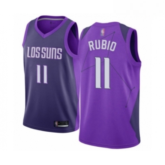 Mens Phoenix Suns 11 Ricky Rubio Authentic Purple Basketball Jersey City Edition Mens Phoenix Suns 11 Ricky Rubio Authentic Purple Basketball Jersey City Edition