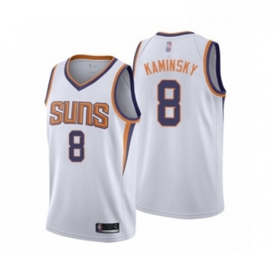 Mens Phoenix Suns 8 Frank Kaminsky Authentic White Basketball Jersey Association Edition Mens Phoenix Suns 8 Frank Kaminsky Authentic White Basketball Jersey Association Edition