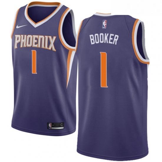 Womens Nike Phoenix Suns 1 Devin Booker Swingman Purple Road NBA Jersey Icon Edition Womens Nike Phoenix Suns 1 Devin Booker Swingman Purple Road NBA Jersey Icon Edition