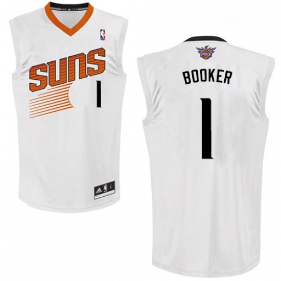 Youth Adidas Phoenix Suns 1 Devin Booker Swingman White Home NBA Jersey Youth Adidas Phoenix Suns 1 Devin Booker Swingman White Home NBA Jersey