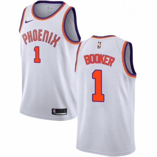 Youth Nike Phoenix Suns 1 Devin Booker Swingman NBA Jersey Association Edition Youth Nike Phoenix Suns 1 Devin Booker Swingman NBA Jersey Association Edition