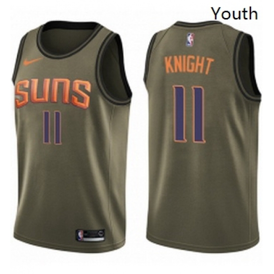 Youth Nike Phoenix Suns 11 Brandon Knight Swingman Green Salute to Service NBA Jersey Youth Nike Phoenix Suns 11 Brandon Knight Swingman Green Salute to Service NBA Jersey