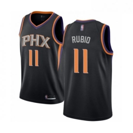 Youth Phoenix Suns 11 Ricky Rubio Swingman Black Basketball Jersey Statement Edition Youth Phoenix Suns 11 Ricky Rubio Swingman Black Basketball Jersey Statement Edition