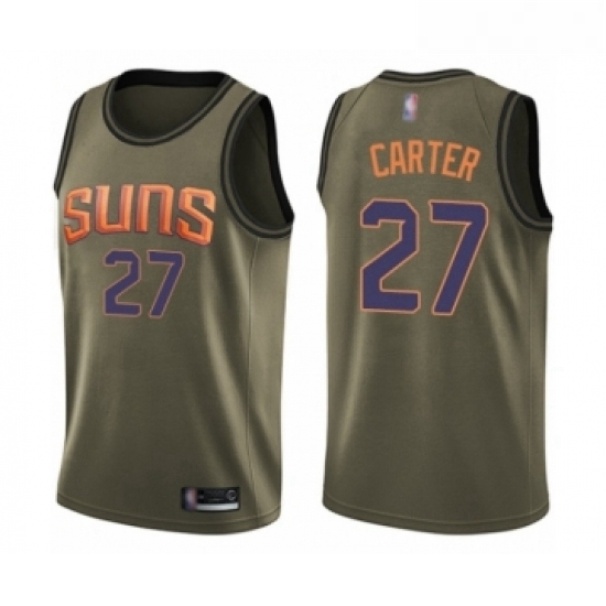 Youth Phoenix Suns 27 Jevon Carter Swingman Green Salute to Service Basketball Jersey Youth Phoenix Suns 27 Jevon Carter Swingman Green Salute to Service Basketball Jersey