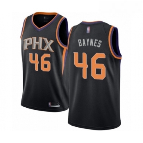 Youth Phoenix Suns 46 Aron Baynes Swingman Black Basketball Jersey Statement Edition Youth Phoenix Suns 46 Aron Baynes Swingman Black Basketball Jersey Statement Edition
