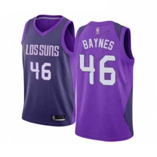 Youth Phoenix Suns 46 Aron Baynes Swingman Purple Basketball Jersey City Edition Youth Phoenix Suns 46 Aron Baynes Swingman Purple Basketball Jersey City Edition