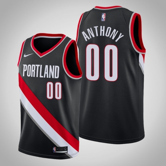 Men Nike Portland Trail Blazers 00 Carmelo Anthony Association Black Swinman Jersey Men Nike Portland Trail Blazers 00 Carmelo Anthony Association Black Swinman Jersey
