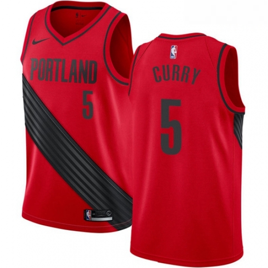 Mens Nike Portland Trail Blazers 5 Seth Curry Swingman Red NBA Jersey Statement Edition Mens Nike Portland Trail Blazers 5 Seth Curry Swingman Red NBA Jersey Statement Edition