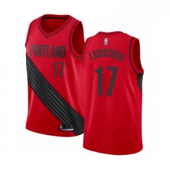 Mens Portland Trail Blazers 17 Skal Labissiere Authentic Red Basketball Jersey Statement Edition Mens Portland Trail Blazers 17 Skal Labissiere Authentic Red Basketball Jersey Statement Edition