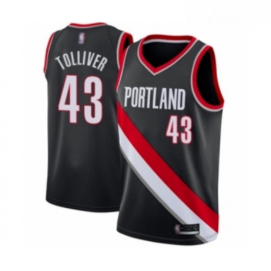 Mens Portland Trail Blazers 43 Anthony Tolliver Swingman Black Basketball Jersey Icon Edition Mens Portland Trail Blazers 43 Anthony Tolliver Swingman Black Basketball Jersey Icon Edition