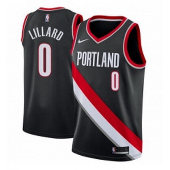 Youth Nike Portland Trail Blazers 0 Damian Lillard Swingman Black Road NBA Jersey Icon Edition Youth Nike Portland Trail Blazers 0 Damian Lillard Swingman Black Road NBA Jersey Icon Edition