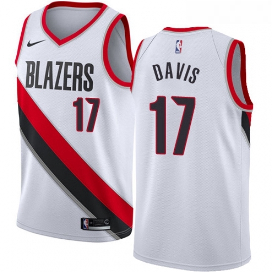 Youth Nike Portland Trail Blazers 17 Ed Davis Authentic White Home NBA Jersey Association Edition Youth Nike Portland Trail Blazers 17 Ed Davis Authentic White Home NBA Jersey Association Edition